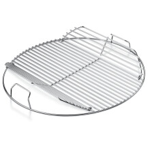 Denmay 7436 57cm Charcoal Grill Grate for Weber, 54.6cm Round Cooking Grid with FlipUp Sections for Even Heat Distribution