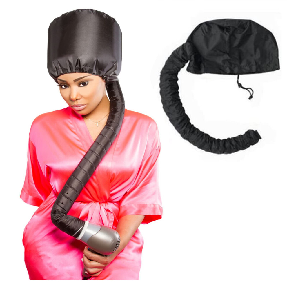 Hair Dryer Bonnet with Adjustable Soft Hood Attachment for Deep Conditioning Curling Styling