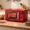 Living And Home 800W 20L Retro Microwave Oven with LED Display 1