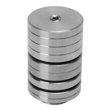 Abnehmbares Gewichtsset aus Aluminiumlegierung für Bogenstabilisatoren für Recurve- und Compoundbögen, silber