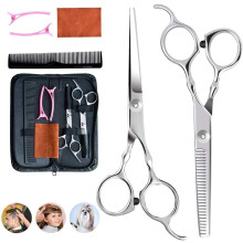 Hair Cutting Scissors Set 6 PCS with Thinning Shears, Professional Hairdressing Kit for Salon and Home
