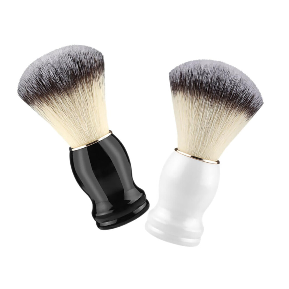 2pcs Synthetic Shaving Brush for Men Beard Grooming Kit with Smooth Foam and Easy Clean
