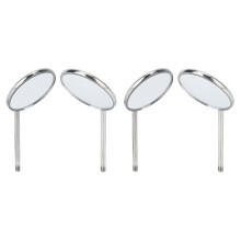 10 Stück Typ 5 Dentalinspektionsspiegel Edelstahl 2,4 cm Klare Beobachtung