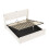 5ft King Upholstered Bed Frame with Hydraulic 12