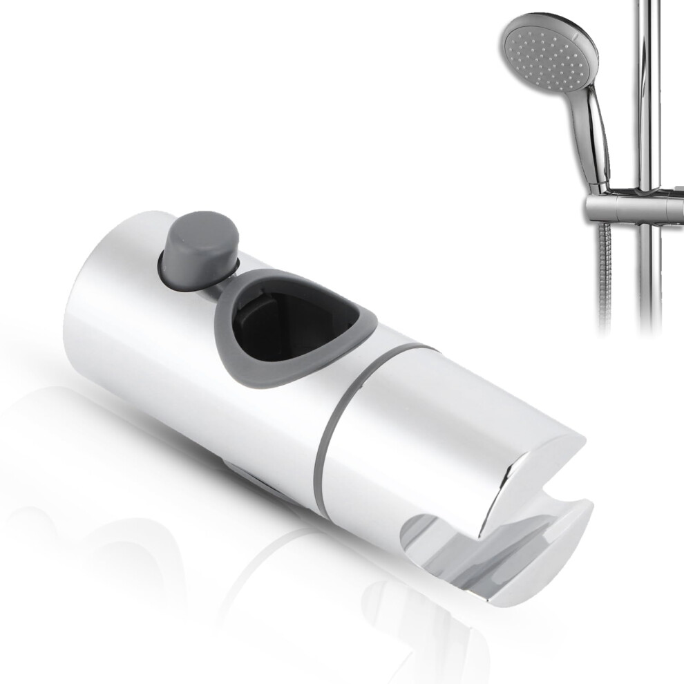 Adjustable Abs Shower Head Holder For 25Mm Slide Bar, Universal Cylindrical Bracket For Bathroom 9044945360325