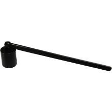 Black Stainless Steel Candle Snuffer Extinguisher with Long Handle and Rotating Bell Head for Jar Candles