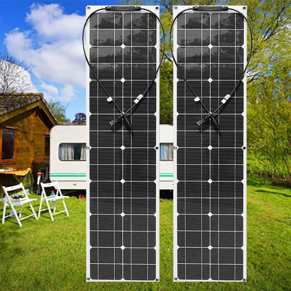 400W Flexible Solar Panel Kit With Monocrystalline Cells And 40A Controller For Rv Boat Camping 9365369393363