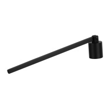 Stainless Steel Candle Snuffer with Ergonomic Grip and Black Metal Wick Trimmer for Easy Cleanup