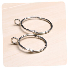 Curtain Clips Hooks Set of 20 Metal Drapery Rings for Window Valances and Shower Curtains