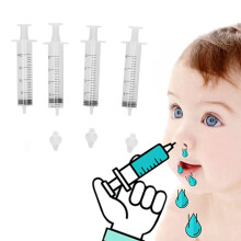 4 Stück 20 ml Baby Nasensauger Spritze Tragbarer Säuglingsnasenreiniger