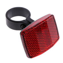 Bike Rear Reflector Light with Universal Bracket, Red Cycling Safety Reflector for Night Riding