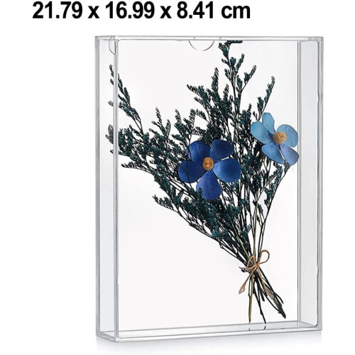 Shadow Box Frame with Front Opening Clear Acrylic Display Case for Photos and Keepsakes Decor 2