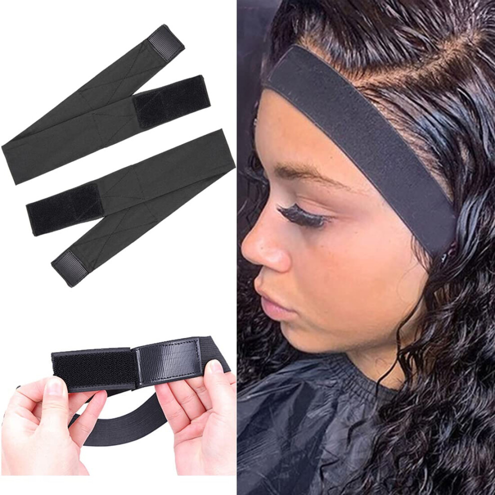 Unisex Wig Grip Band With Adjustable For Lace Front Wigs, Breathable Elastic Band For Secure Fit