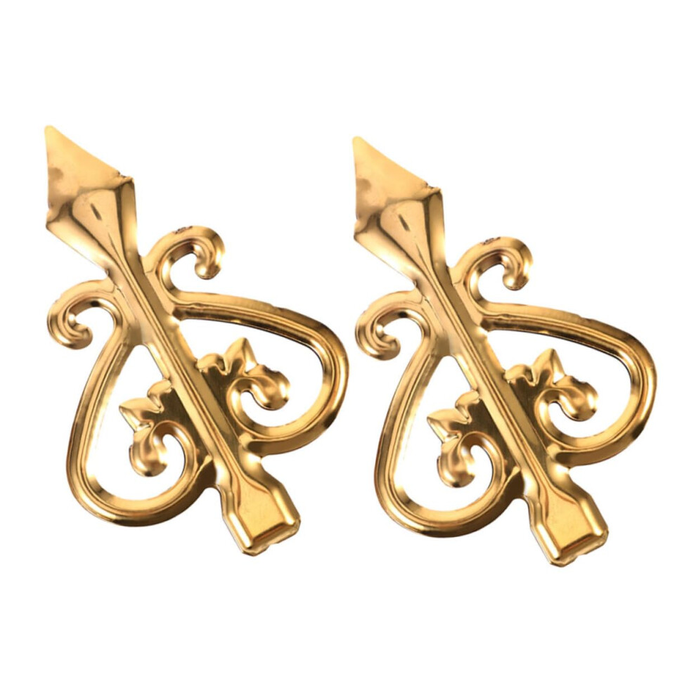 2Pcs Aluminum Fence Post Cap With Decorative Pointed Finial For Garden Gate Post Topper 9365369394728
