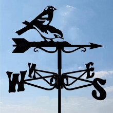 Vintage Iron Weather Vane with Animal Design for Outdoor Garden Roof Wind Direction Monitoring