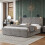 4ft6 Double Upholstered Bed Frame with Hydraulic 8