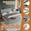 4ft6 Double Upholstered Bed Frame with Hydraulic 9