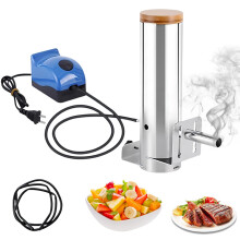 Electric Smoke Generator with Adjustable Pump, Stainless Steel Cold Smoker for Meat, Cheese, Fish