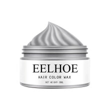 Hair Color Wax Grey Temporary Washable Styling Cream Easy Apply for Party Cosplay