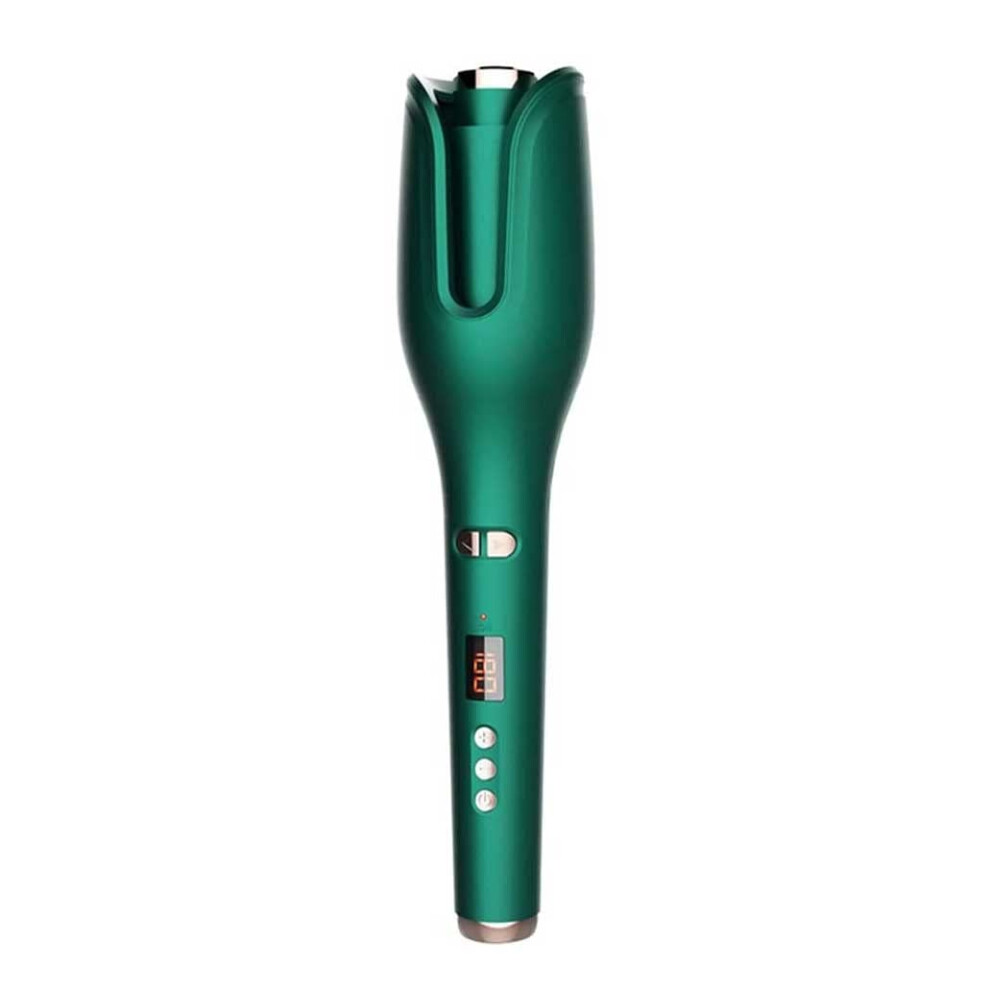 Automatic Hair Curler for Short Hair with Fast Heating Rotating Curling Iron and LCD Display
