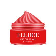 Temporary Hair Color Wax Red 48g – Instant Washable Hair Styling Cream for Party and Cosplay