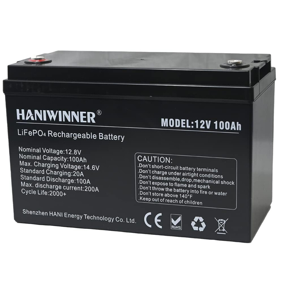 12V 54Ah Lifepo4 Deep Cycle Battery With BuiltâIn Smart Bms, Long Lifespan, Fast Charging For Rv And Solar Storage 9164114156945