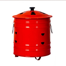 Large Stainless Steel Burn Barrel with Lid, Outdoor Incinerator for Garden Waste, Safer Airflow Design