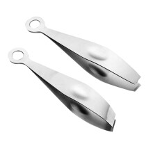 2Pcs Stainless Steel Chicken Plucking Tweezers with Ergonomic Grip for Poultry and Goose Feather Removal