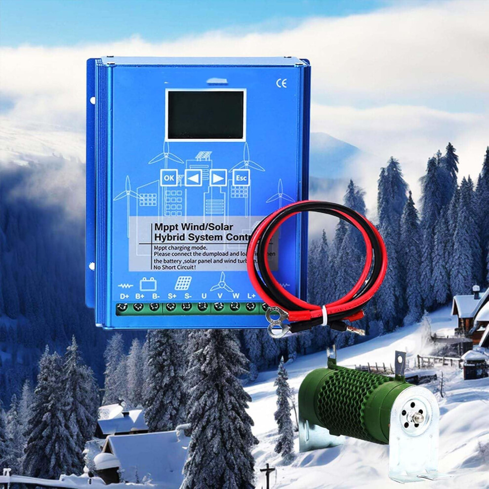9000W Wind Solar Hybrid Controller Mppt Charge Controller 12V 24V 48V With Lcd Display For Off Grid Battery System 9164114157447