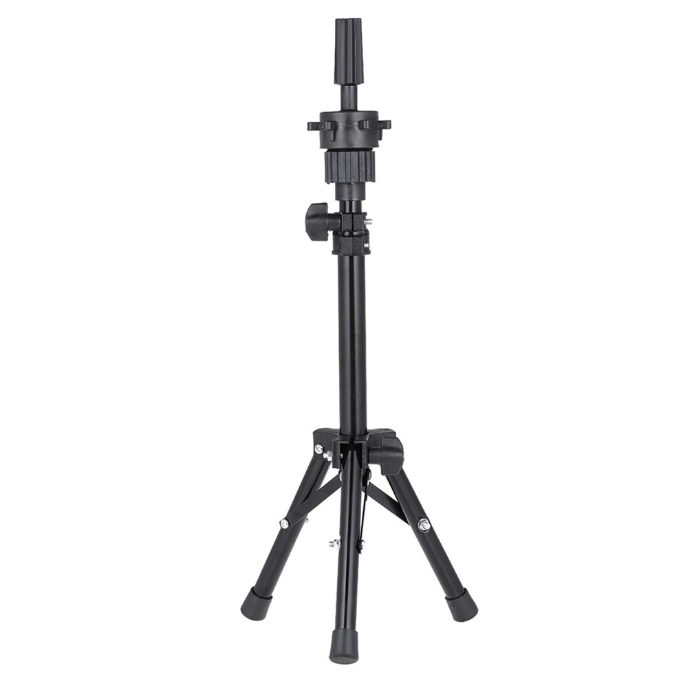 Unisex Adjustable Wig Stand Tripod With Secure Clamp Grip For Mannequin Head Holder