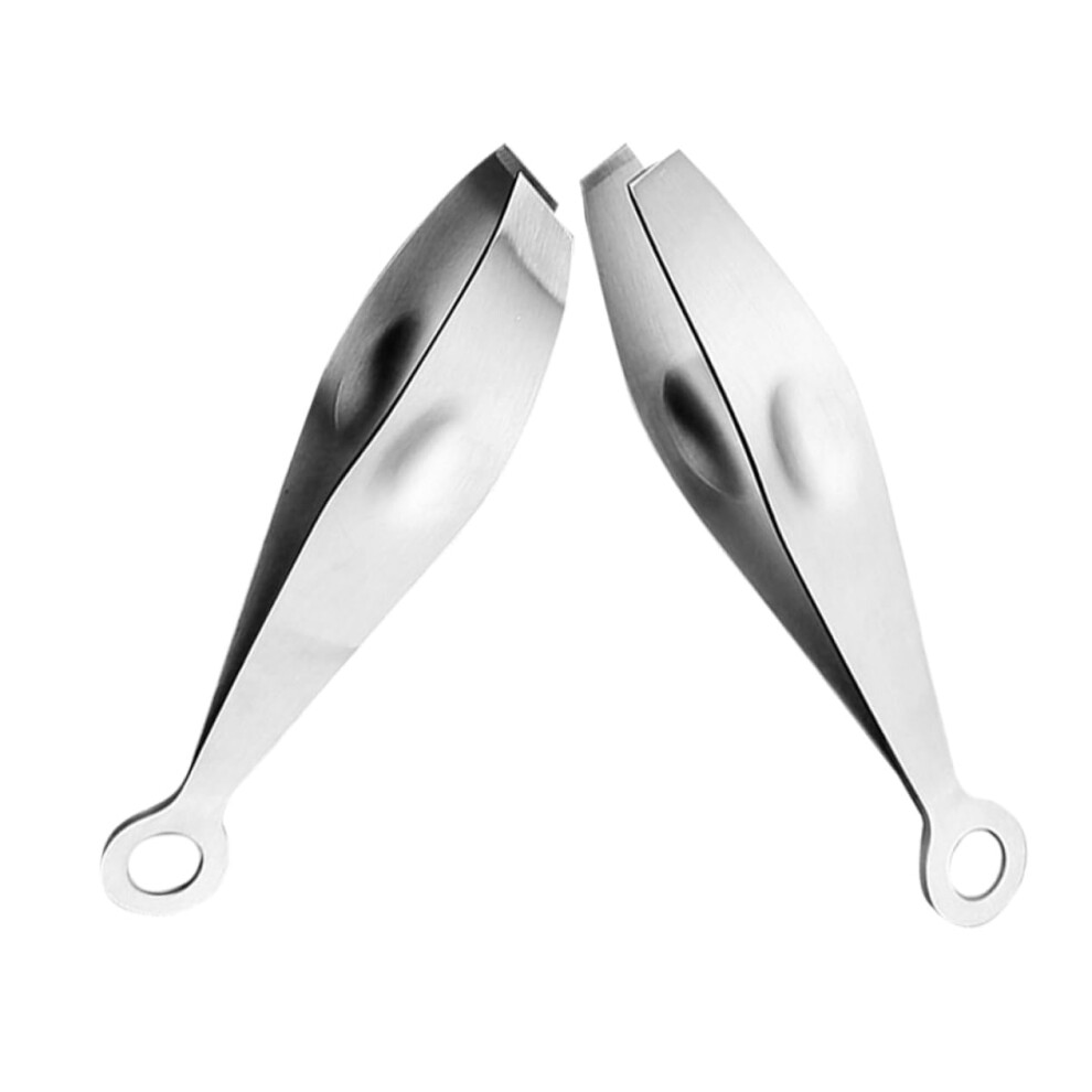 2pcs Stainless Steel Cooking Tweezers for Chicken Feather Removal and Food Handling