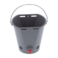 Sheep Feeder Bucket 8L Large Capacity with Leakproof Check Valve and Quick Nipple Replacement for Farm Livestock