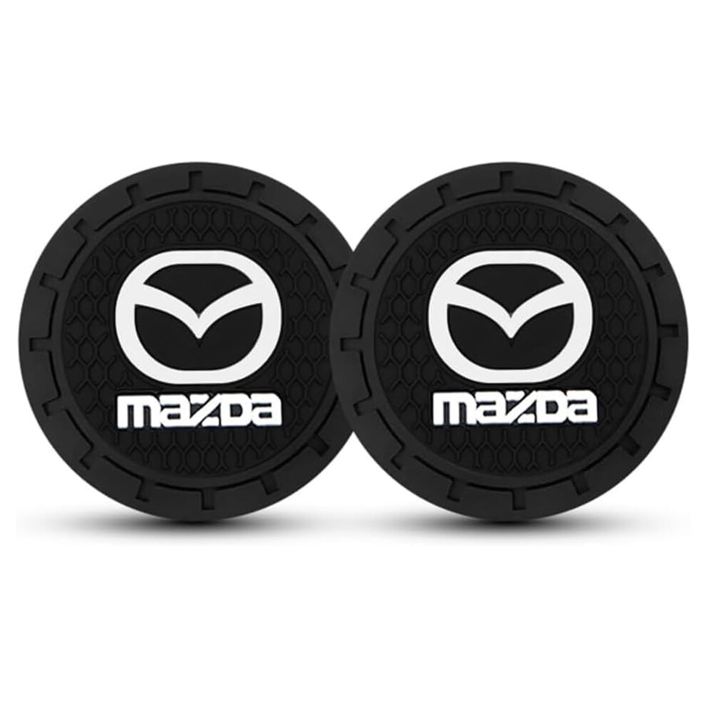 Car Cup Holder Coasters For Mazda Cx30 Cx50 Cx60 Cx70, 2.75In Nonslip Silicone Inserts, 2Pcs 9174973833949