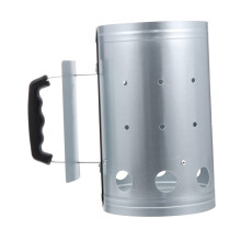 Heavy Duty Charcoal Chimney Starter for BBQ Grills, Fast Ignition and Safe Outdoor Use