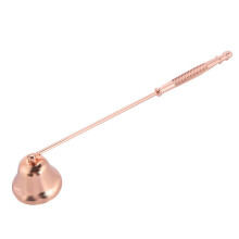 Rose Gold Stainless Steel Candle Snuffer and Wick Trimmer Bell Shape Tool for Safe Extinguishing Ref: 5065