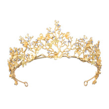 Gold Bridal Tiara Vintage Baroque Dragonfly Crown Headband for Wedding Prom Pageant Hair Accessory