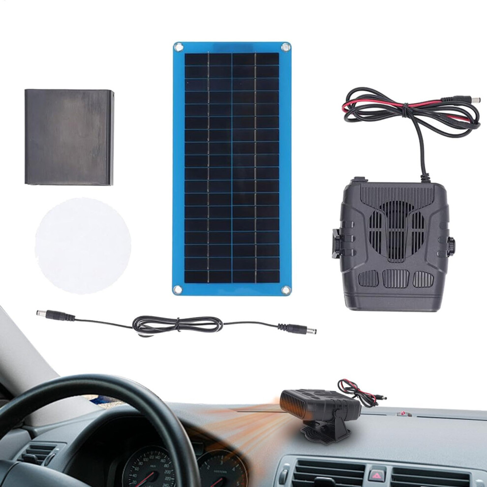 Solar Car Heater 30W Solar Powered Vehicle Heating Kit For Rv Camping Greenhouse And Chicken Coop 9365369397361
