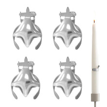 Pack of 4 Automatic Candle Extinguisher Set with Stainless Steel Snuffer, Vintage Decorative Style