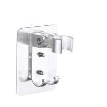 Strong Adhesive 90 Adjustable Aluminum Wall Mounted Shower Head Holder Bracket for Bathroom
