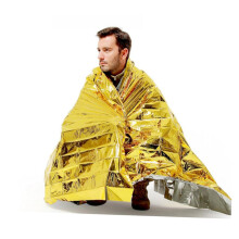 5pcs Emergency Survival Blanket Heat Reflective Waterproof Foil for Camping Hiking Climbing