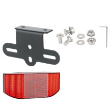 Large Size Bicycle Rear Rack Reflector Red Bike Rear Safety Light for Enhanced Night Visibility