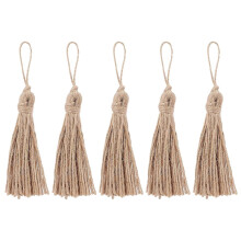 20 Pcs Jute Rope Tassels with Loop, Natural Burlap for DIY Crafts, Bookmarks, Wedding and Party Décor, 7.09 Inch
