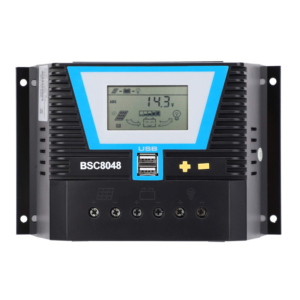 Mppt Solar Charge Controller 80A 48V Multibattery Compatibility For Rv And Offgrid Systems 9164114160706