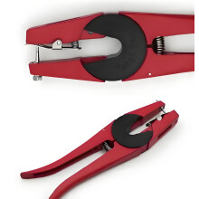 Livestock Ear Tag Applicator with Ergonomic Grip and Locking Safety for Cattle Sheep Pigs