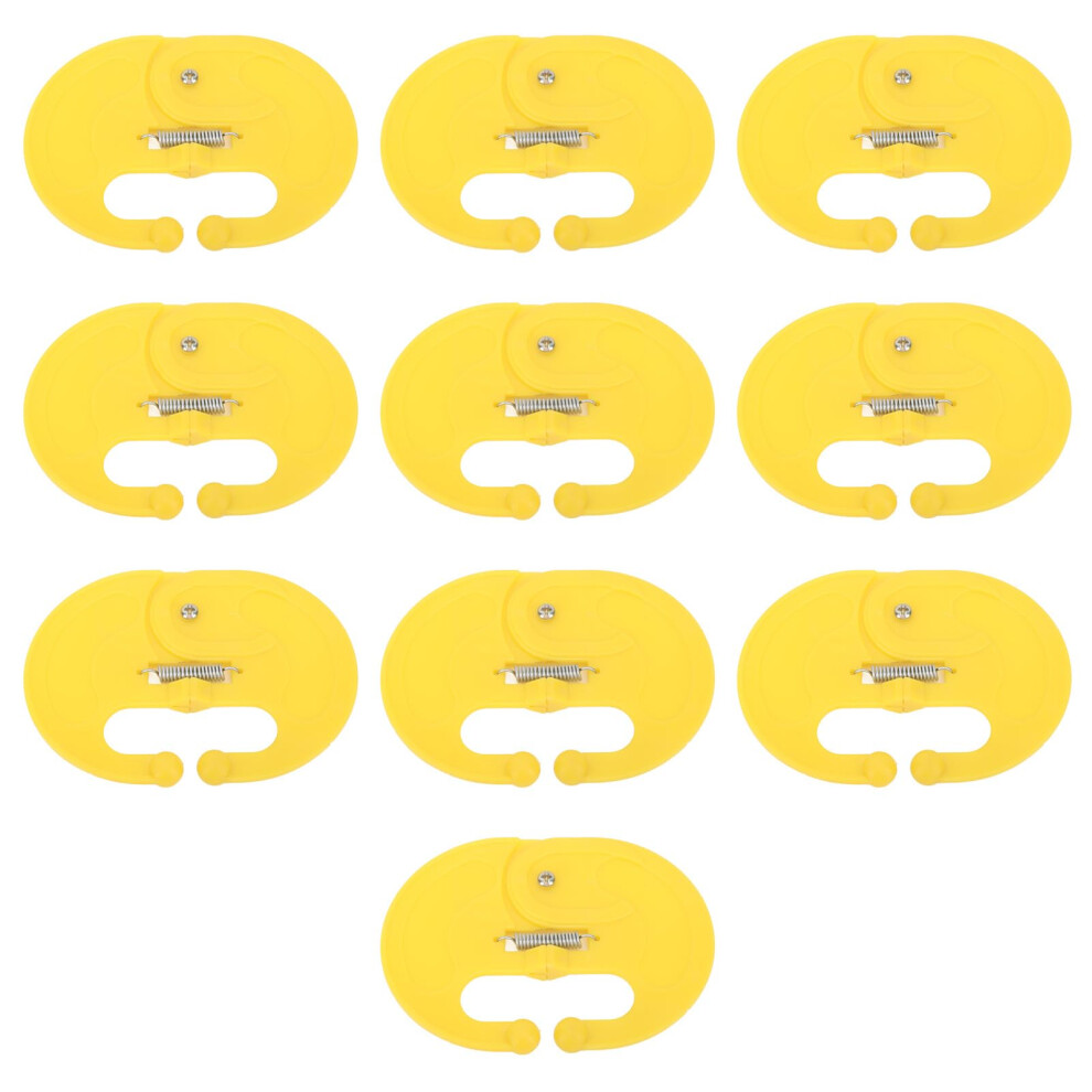 10 Pcs Calf Weaner Set With Secure Sp Lock, Durable Pp Cattle Weaning Device For Livestock Farm Use 9365369398924