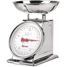 Bilancia da cucina meccanica - GIRMI - PS90 - Divisione 20g/5kg - Funzione tara - Ciotola in acciaio inossidabile