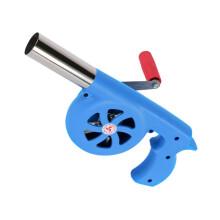 BBQ Hand Crank Fan with Comfortable Grip for Fast Fire Starting Outdoor Grill and Camping