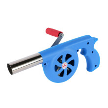 BBQ Air Blower Manual Fan for Quick Fire Starting Camping Hand Crank Outdoor Grilling Accessory