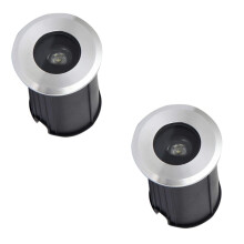 2 Pack LED Underwater Pond Lights IP68 Waterproof Ring Fountain Lamp 12V/24V Outdoor Recessed Spotlight for Terrace Path (Red)