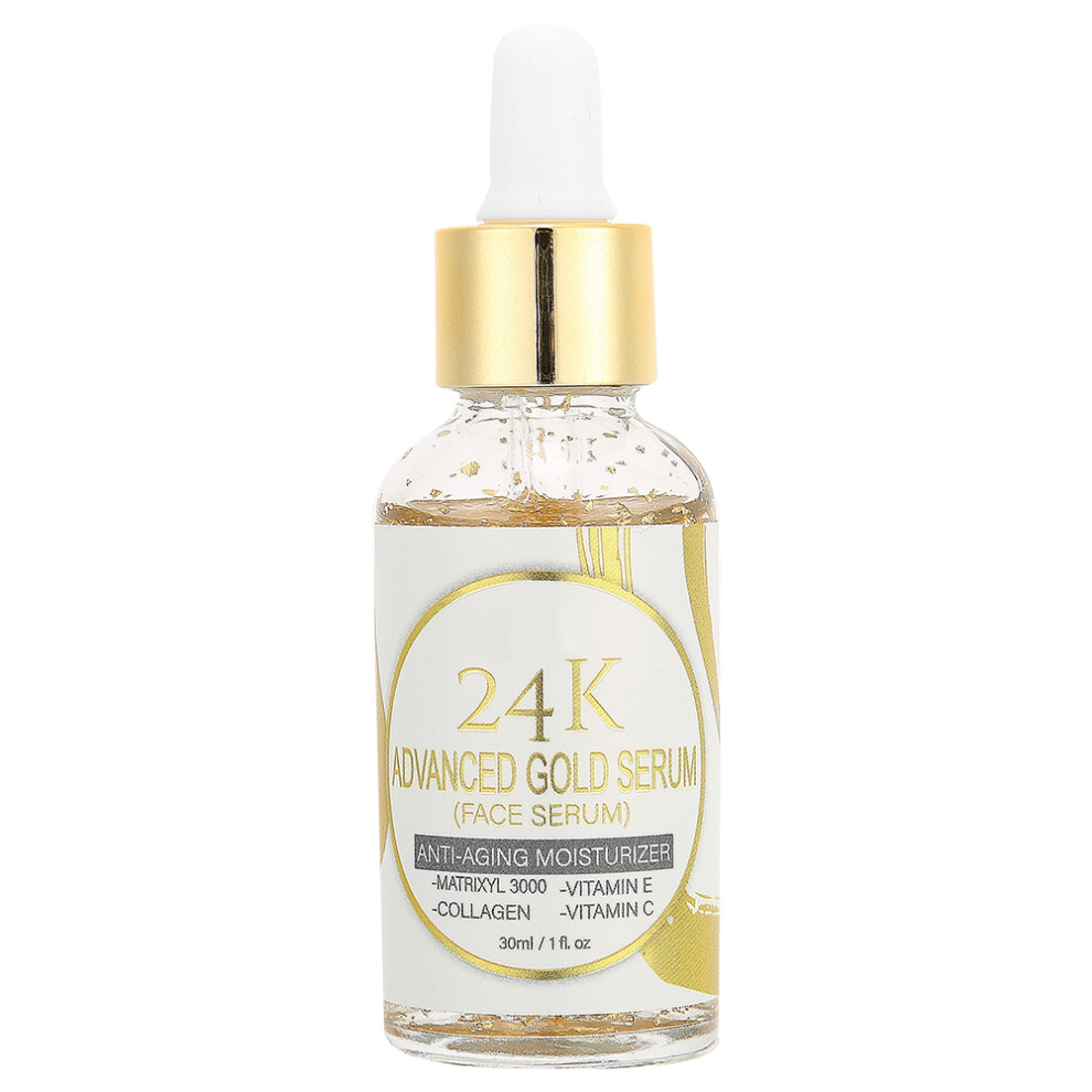 Gold Foil Essence Anti Aging Facial Serum With Collagen Support And Hydration Boosting Formula For Skin Elasticity Enhancement And Radiant Complexion